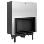 Kratki vgradni kamin NADIA/12/G/BLACK