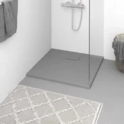 Vidaxl vidaXL Tuš kad, SMC, siva, 90 x 90 cm