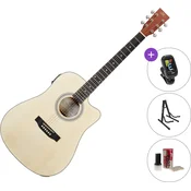 SX SD304TCE SET Natural Elektroakustična dreadnought