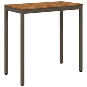vidaXL Vrtni Bar Miza Naravna in kava 108,5 x 55 x 105 cm