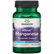 Swanson – Kelatiran mangan 10 mg, 180 kapsul