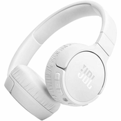 Slušalice JBL Tune 670NC, bežične, bluetooth, mikrofon, eliminacija buke, on-ear, bijele JBLT670NCWHT