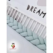 Bubamara037 Pletenica za krevetac, trostruka 120cm, Plava