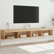 Vidaxl vidaXL TV omarice z LED-sijalko, 2 kosa, hrast sonoma, 100x30x30 cm