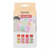 Boje za tekstil Talens Art Creation Neon - set 4 x 50 ml