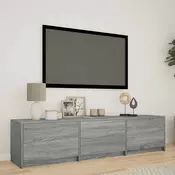 TV ormaric s LED rasvjetom Sivi Sonoma 165 x 34 x 40 cm