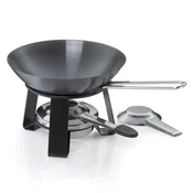 Kela Mini wok Joy iz jekla, črn, 15,0 cm, 18,0 cm, 0,35