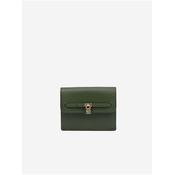 Dark Green Womens Leather Wallet Michael Kors - Ladies