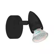 Eglo 780443 - LED zidno spot svetlo SABADELL 1xGU10/2,8W/230V 3000K crna