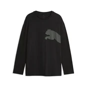 PUMA Essentials Relaxed Big Cat Logo Long Sleeve Tee Men, Clothing, Black, XXL