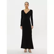 Patrizia Pepe Večerna obleka 8A1443 J015 Črna Regular Fit