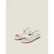 Monsoon Children Sandale za devojcice Pearly Pom Flower, Slonovaca