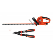 Black+Decker vrtne škarje 500W 55 cm in škarje za obrezovanje