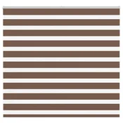 Zebra zavjesa Smeda 165x150 cm Širina tkanine 160,9 cm Poliester