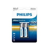 1x2 Philips Ultra Alkaline AA baterije