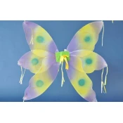 KRILA METULJ 60X80 VIOLA-RUMENO-ZELENA (65276)