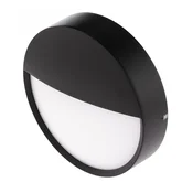 BRUMBERG Eye LED zunanja stenska svetilka, polovična, črna - Hodnik - Sodobni - črna, bela - Aluminij