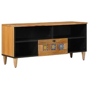 TV ormar s ladicama Prirodna 100 x 33 x 46 cm Cvrsto drvo manga