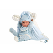 Llorens 73859 NEW BORN BOY - realistična dojenčkova lutka z vinilnim telesom - 40 cm