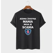 MAFIMI Muška majica Jedina Životna Mania, Crna