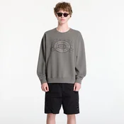 Mikina C.P. Company Diagonal Fleece Boxy Logo Crewneck Sweatshirt Gunmetal M