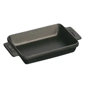 STAUB Pravokotna mini pekač s pokrovom, 250 ml, črna