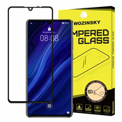Zaščitno steklo 5D s polnim lepilom zaščita zaslona z okvirjem za Huawei P30
