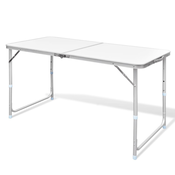 vidaXL Sklopivi stol za kampiranje prilagodive visine aluminijski