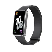INF Združljiv Huawei Band 10: Magnetni silikonski pašček za Huawei Band 8/9/10 Black, (5000079556)