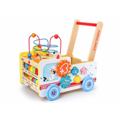 ECO TOYS Drvena guralica Hitna pomoc 2u1