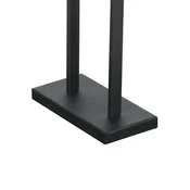 Steinhauer Namizna svetilka Stang 3858ZW, črna/srebrna velur, višina 55 cm - Dnevna soba/jedilnica - črna, srebrna - Tkanine/tekstil