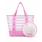 Torba in klobuk LS Collection - roza