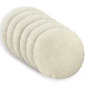 vidaXL Prevleka za blazino 6 pcs HEERLEN Krem O 50 cm Mikrofibra