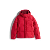 Tommy Jeans Zimska jakna ALASKA češnjevo rdeča