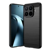 TPU gel ovitek Brushed Carbon za Xiaomi 17T Pro - črn