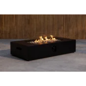 Venture Design Ognjišče Kea 137x69x31 cm Črno