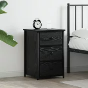 Nocni ormar Crni hrast 40 x 36 x 60 cm Cvrsto drvo iz reciklaže