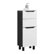 Modern Living Spodnja Omarica Wave Ii V Črni/beli Barvi