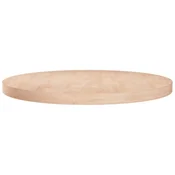 Okrugla stolna ploca O70x4 cm netretirana masivna hrastovina