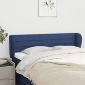 Vidaxl vidaXL Vzglavnik s krilci moder 147x23x78/88 cm blago