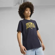 Mens Puma Class Graphic Tee Youth, Blue, Size 9-10Y, Clothing