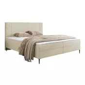 Boxspring krevet Providence 200 (Polo 872) Boxspring, Bracni, Svijetlo smeda, 160x200, Tkanina, Dostupno, 161x208x104cm
