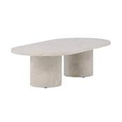 Klubska mizica Dallas 4840 Beige, Beige, 33x60x120cm, MDF plošča, MDF plošča, Ovalna, Ovalna