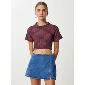 Happiness Istanbul Bluza Blusen burgund
