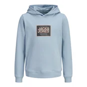 Jack & Jones Junior Majica svetlo modra/svetlo siva/svetlo oranžna/črna/bela