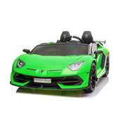 Beneo Djecji auto na akumulator Lamborghini Aventador 24V, zeleni lakirani, MP4, PU sjedala, vrata na okomito otvaranje, 2 x 45W motor, dalj. upravljac 2,4 Ghz, 24V baterija, osvijetljeni kotaci, mekani EVA