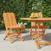Sklopive vrtne stolice 2 kom 47x47x89 cm od masivne tikovine