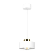 Luster na sajli IGNIA 1xE27/60W/230V beo/zlatan