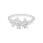 ETHISHER DIAMANTEN Prstan srebrna