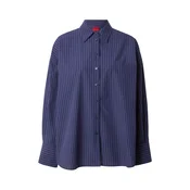 HUGO Bluza Extra mornarska / bela